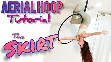 Aerial Hoop TUTORIAL - Spanset Slide to SKIRT (beginner intermediate top bar combo)