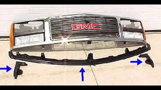88-93 gmc grill removal