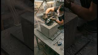 Carved Concrete Lamp 🏗️💡 Insane Modern Satisfying Transformation!