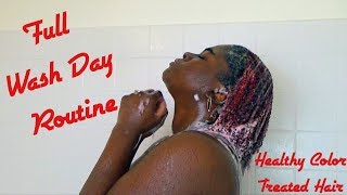 Maintaining Healthy Color Treated Natural Hair | Wash Day Routine
