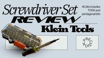 Does the Klein Tools Precision Screwdriver set have the bits?