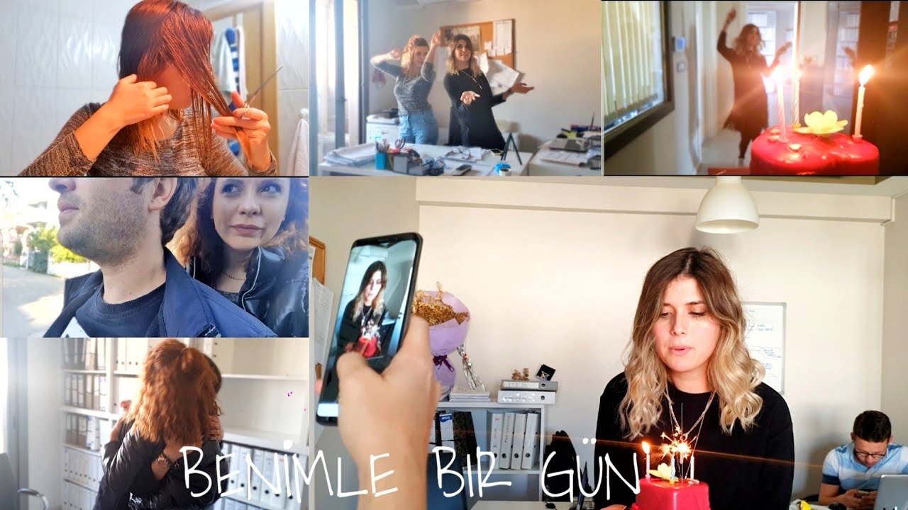 Gunluk Vlog 2 Ay Takvimine Gore Sac Kesimi Gorumceme Dogum Gunu Surprizi Youtube