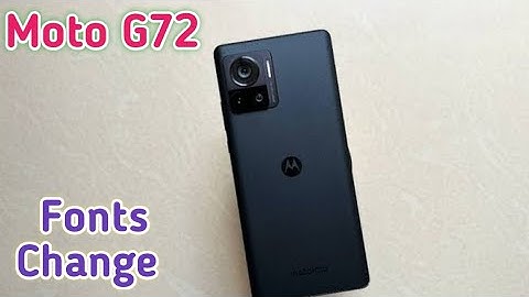 Font Setting In Moto G72, Font Size Change In Moto G72, How To Change Font Style In Moto