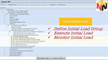 Initial Load Group - Define & Execute in CFIN