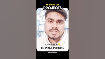 Get Resume Shortlisted ✅ 15 unique final year project ideas! #shorts #coding