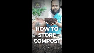 How to store compost