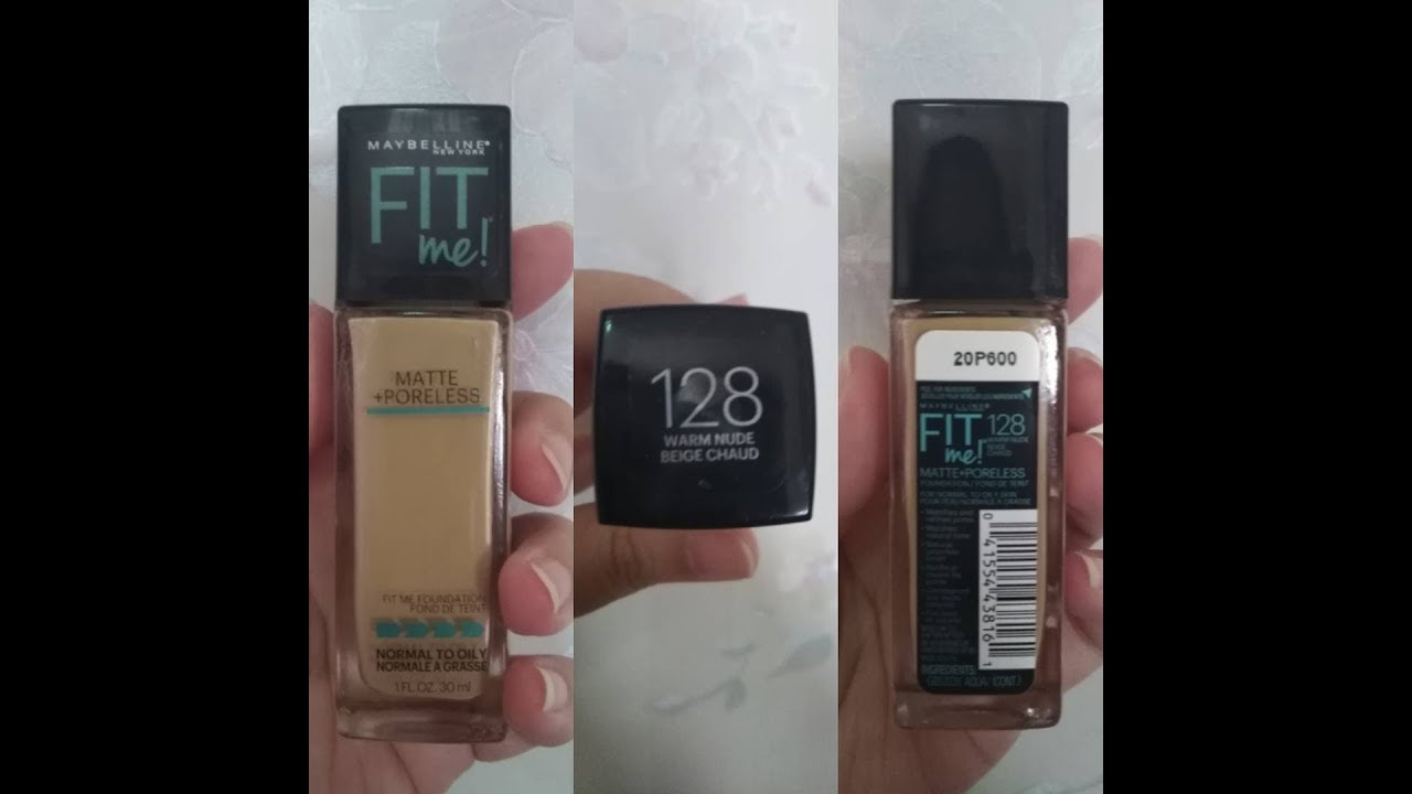 Base de maquillaje Maybelline Fit Me! matte + poreless 128 warm nude 30 ml