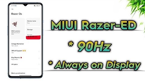 MIUI 12.5 Razer-ED ROM Features with 90HZ Refresh Rate & Always on Display | ft. Redmi Note 8...!!🔥🔥