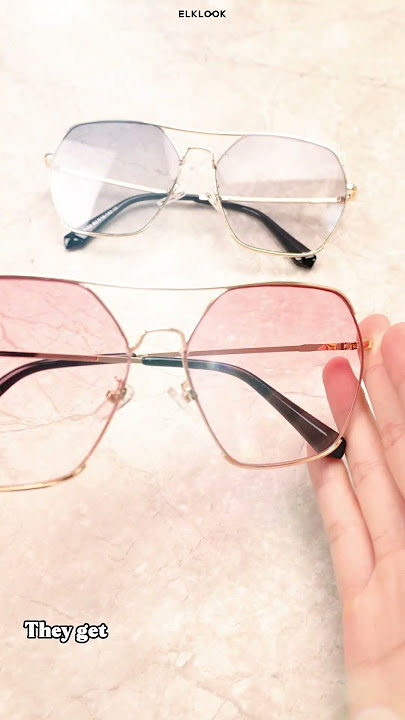 Which Gradient Lens Sunglass is Your Vibe? Gold - Framed Hex Style!