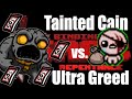 TBOI Repentance: Tainted Cain vs Ultra Greed - Let's Unlock Wheel of Fortune Reversed