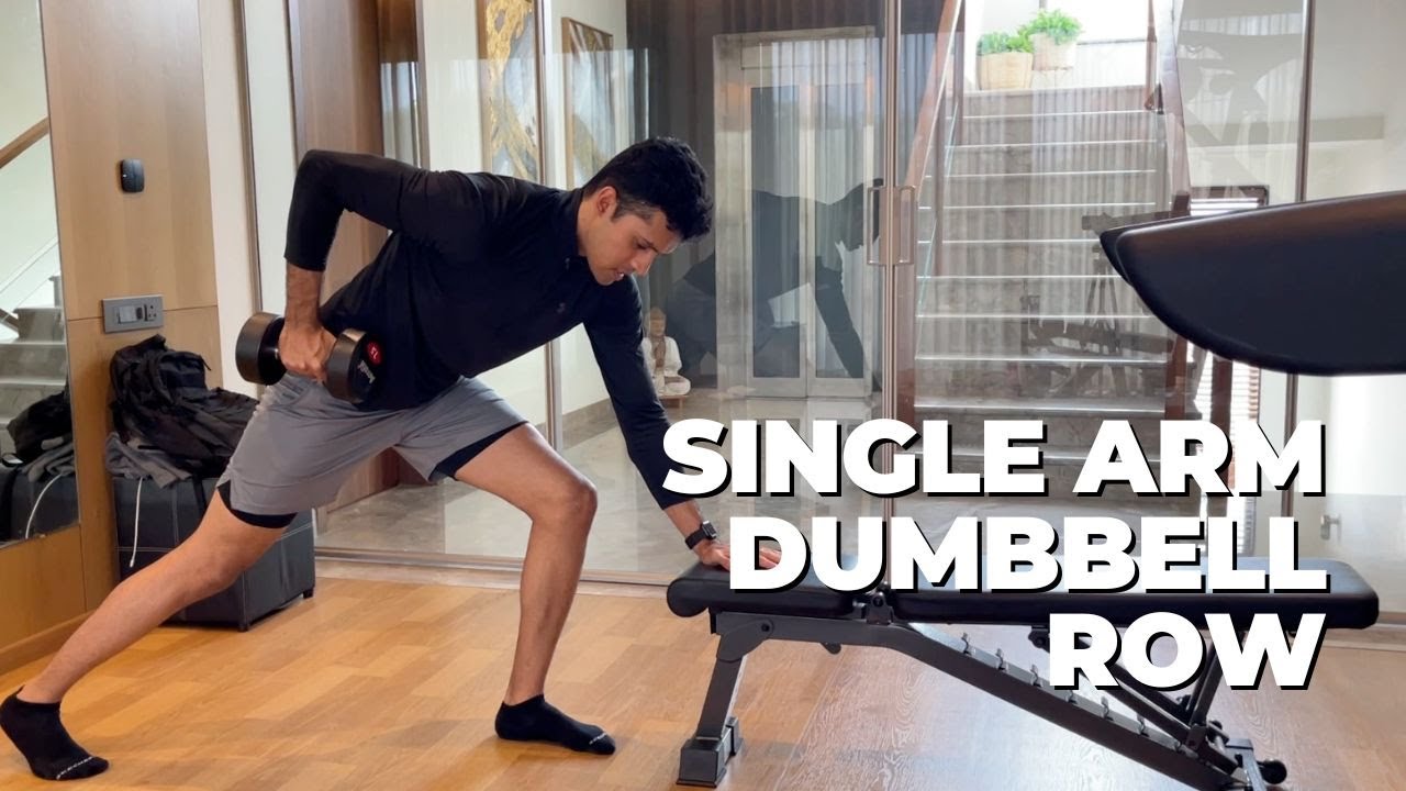 How To Do Single Arm Dumbbell Row - YouTube