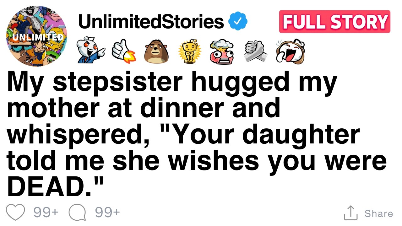My stepsister hugged my mother at dinner and whispered, “Your daughter told me she wishes you were dead.” I was standing three feet away and heard every word. That night, my mother stopped looking...