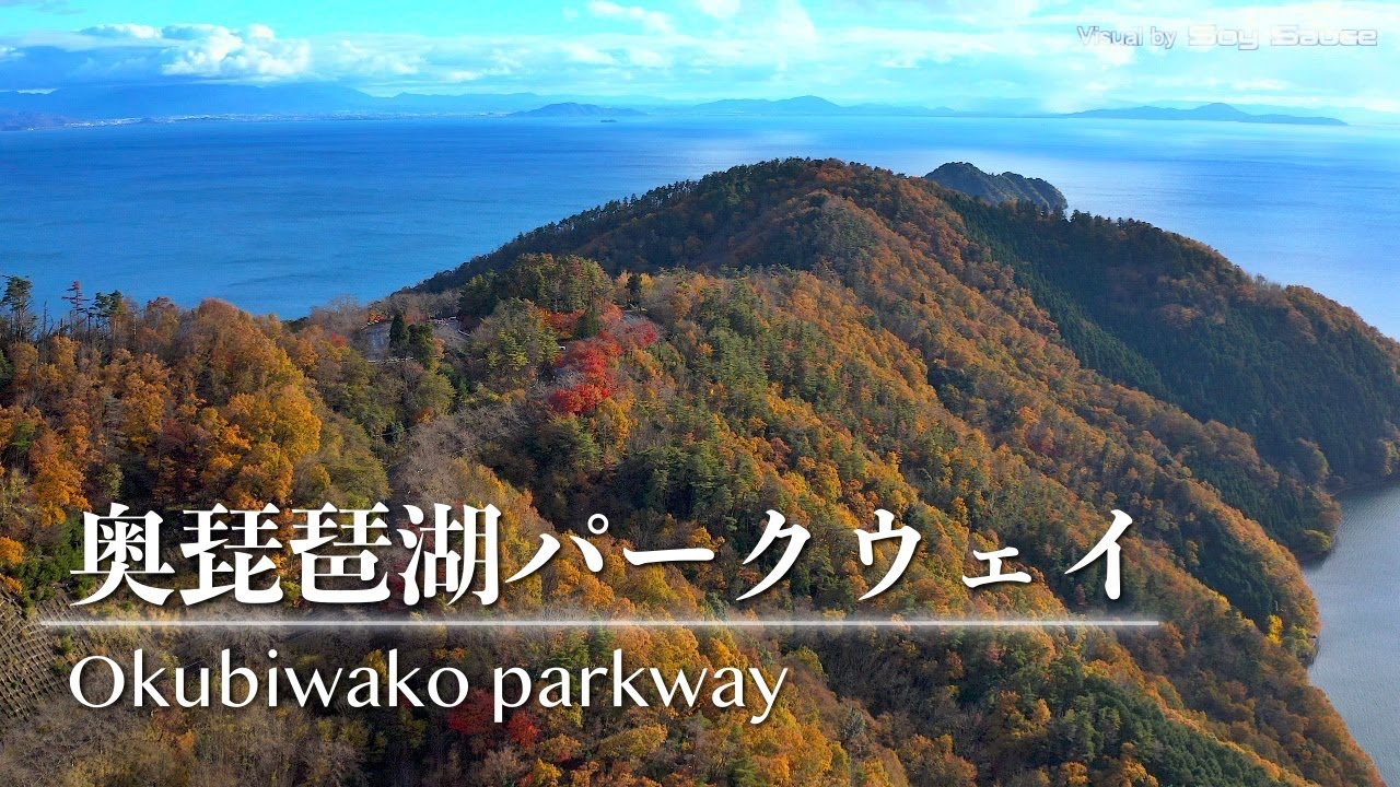 滋賀県長浜市 奥琵琶湖パークウェイ つづら尾崎展望台 ドローン 空撮 Drone 4K HDR Mavic2Pro