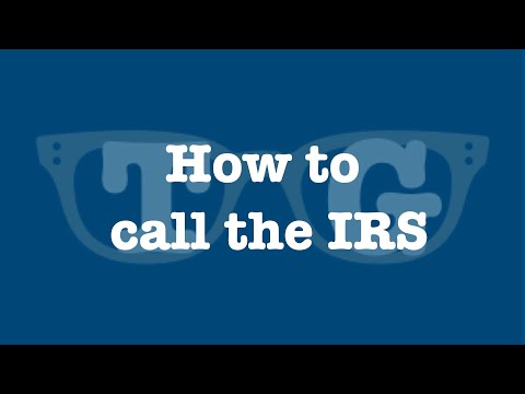 How to call the IRS