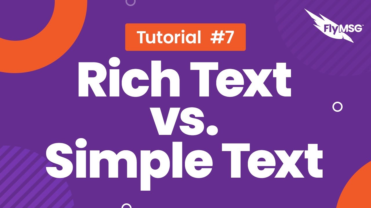 Learn How Use FlyMSG with Rich Text or Simple Text for Your Sales Messages