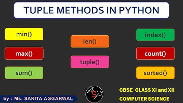 Tuple functions in python | Tuple Methods | Tuples in Python | Class 12 COMPUTER SCIENCE