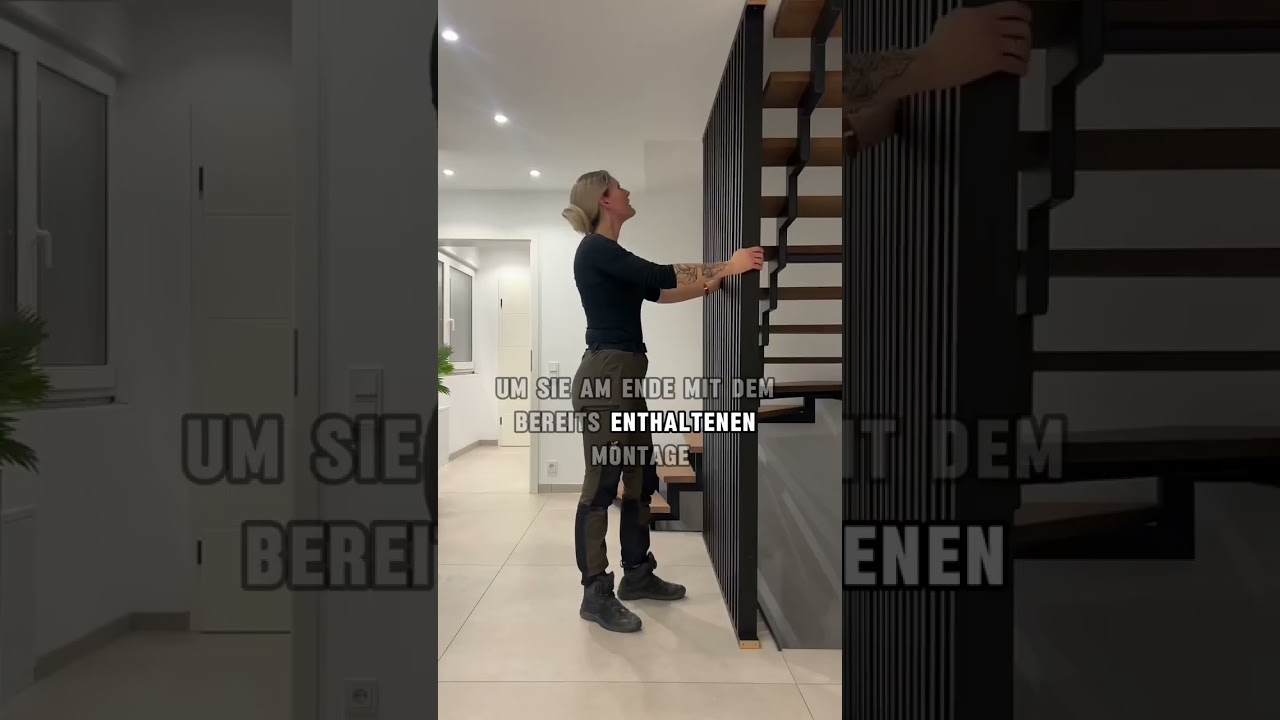 Holz Raumteiler Lamellenwand schnell und einfach montieren mit AXORA home