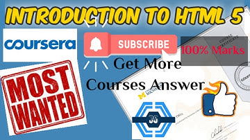Introduction to HTML5 || Week 2 Quiz Answers || Coursera