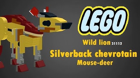 Lego 31112 one set alternate build - Silverback chevrotain (Mouse-deer)
