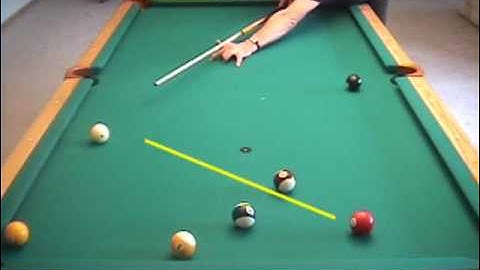 Leaving an angle and coming into the line of a shot in pool, from VEPS II (NV B.73)