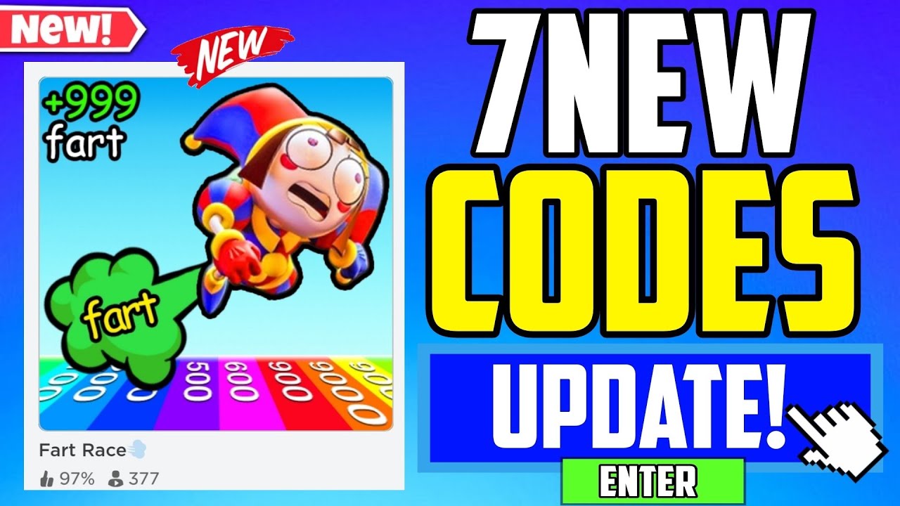 *SECRET UPDATE!* | FART RACE CODES