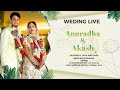 Anuradha  akash  wedding  live