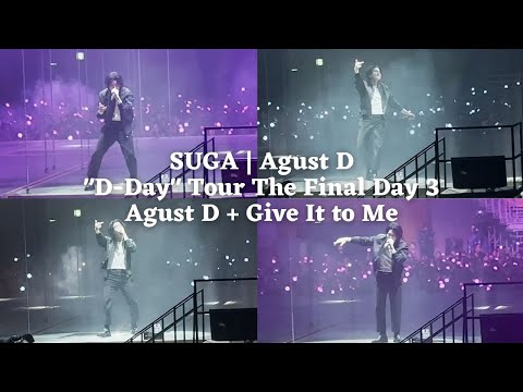 230806 Agust D + Give It to Me — SUGA | Agust D TOUR ‘D-DAY’ THE FINAL Seoul Day 3 Fancam [4K]