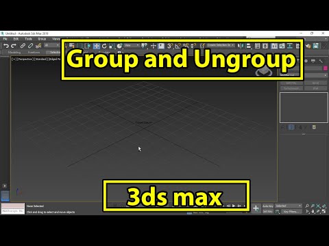 Group and ungroup | 3ds max hindi tutorial | study edutech