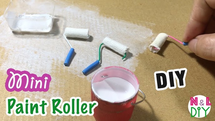 DIY Miniature Doll Mini Paint Roller - Very Easy! 