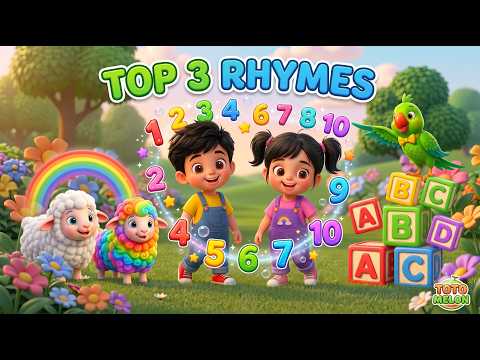 3 Fun Nursery Rhymes for Kids šš | Toto Melon | Kids Songs & Rhymes