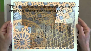 Gelli Arts® Printing Faux Chine Colle