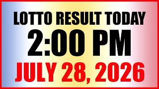 Lotto Result Today 2pm Draw July 28, 2026 Swertres Ez2 PCSO