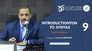 Conférences et cours universitaires- Etudes Anglaises -Introductionton to syntax - Part 9