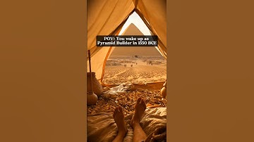 Pov: You wake up as Pyramid builder in 1550 BCE