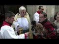 Owners bring pets to be blessed at madrid church