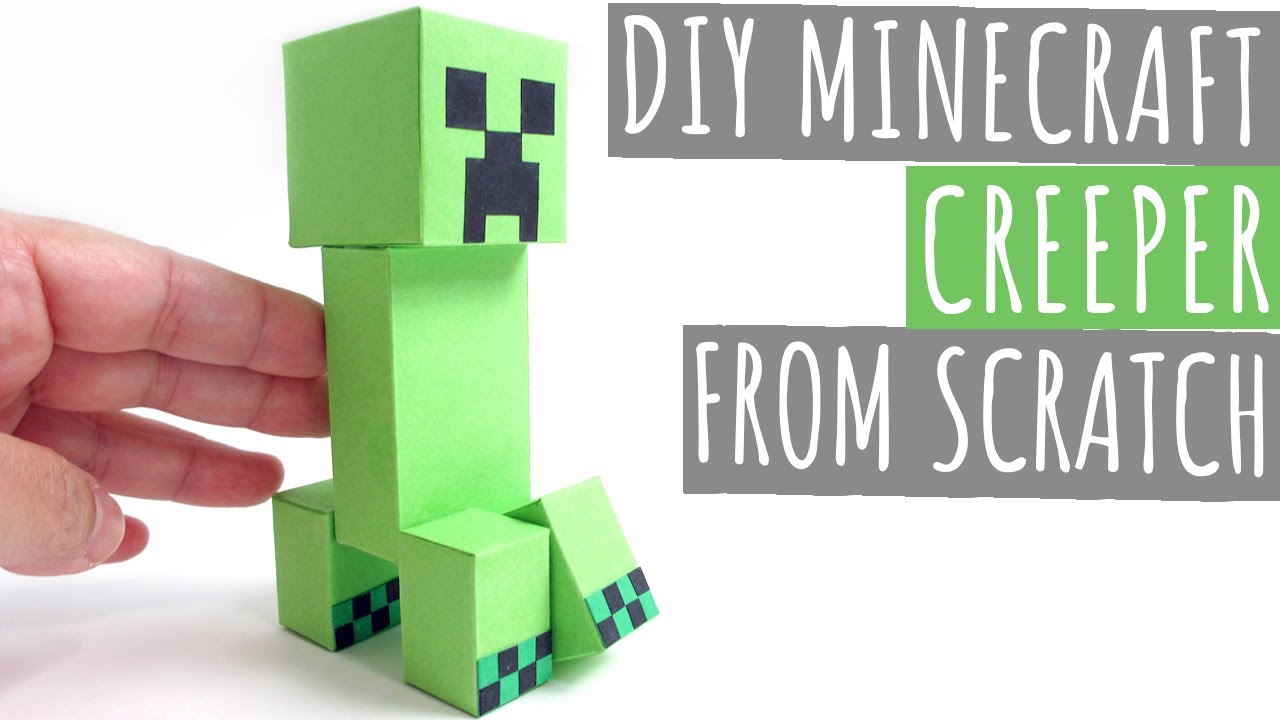 DIY Minecraft Creeper From Scratch, Minecraft Papercraft Creeper
