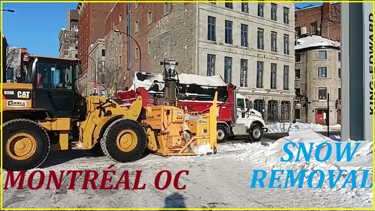 1 27 23 SUNNY MORNING SNOW REMOVAL IN HISTORIC OLD MONTREAL