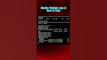 Monitor Multiple Logs at Once in #Linux #commandline