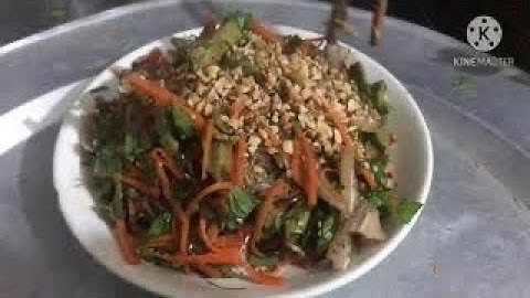 Ẩm thực Món ngon từ quá Núc Nác (qủa quao) nộm với tai heo