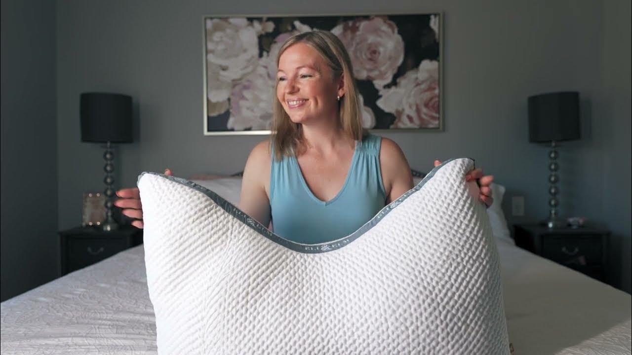 Eli and Elm SideSleeper Pillow care and unboxing instructions YouTube