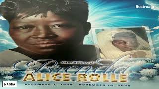 FUNERAL SERVICE FOR SIS. BRENDA ROLLE DECEMBER 14 2025