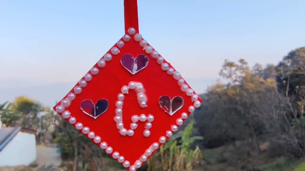 Diy Name key chain || Handmade Name Craft 💫✂️