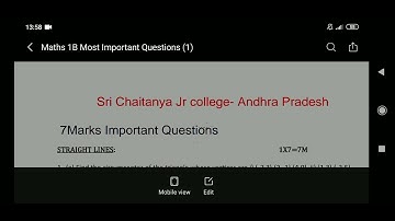 Math 1b important questions 2022| TS AP Math 1b important questions 2022 2 4 & 7 #supplymentry