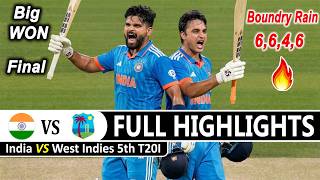 India Vs West Indies 5th T20 Match Full Highlights 2026 | Ind Vs WI Highlights