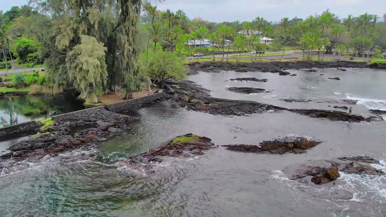 Drone Tour of Richardson Ocean Park in Hilo Hawaii