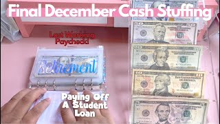 My ONLY December Cash Stuffing | Student Loan Payoff | Ohmyfro Budgets