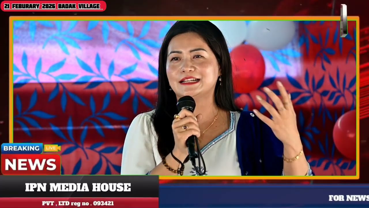 Speech from Tumyir Badak APCS (EG) and Kirnu Badak Ph.d Maths in their native village 