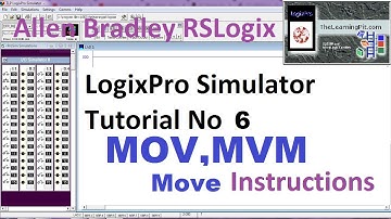 LogixPro Simulator Tutorial No 6  | Move Instructions | PLC Training  | PLC Free Course