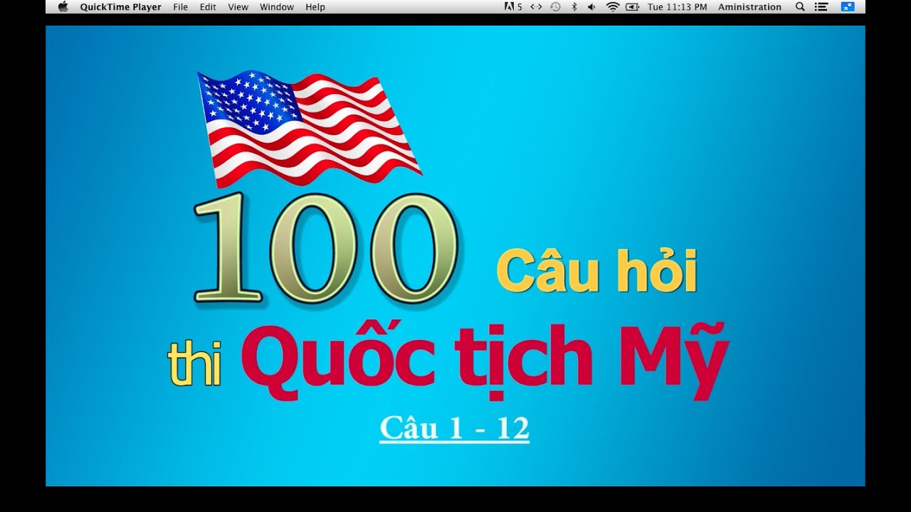 Hỏi & Trả Lời Thi Quốc Tịch Mỹ Phần 1 (câu 112) YouTube