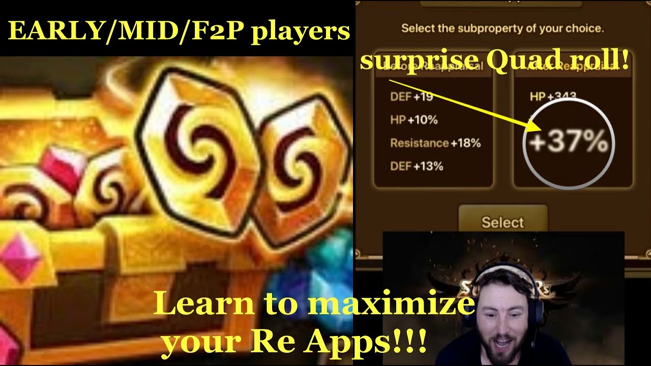 Reappraisal stones mini guide for early/F2P/midgame players!  (Summoners War)